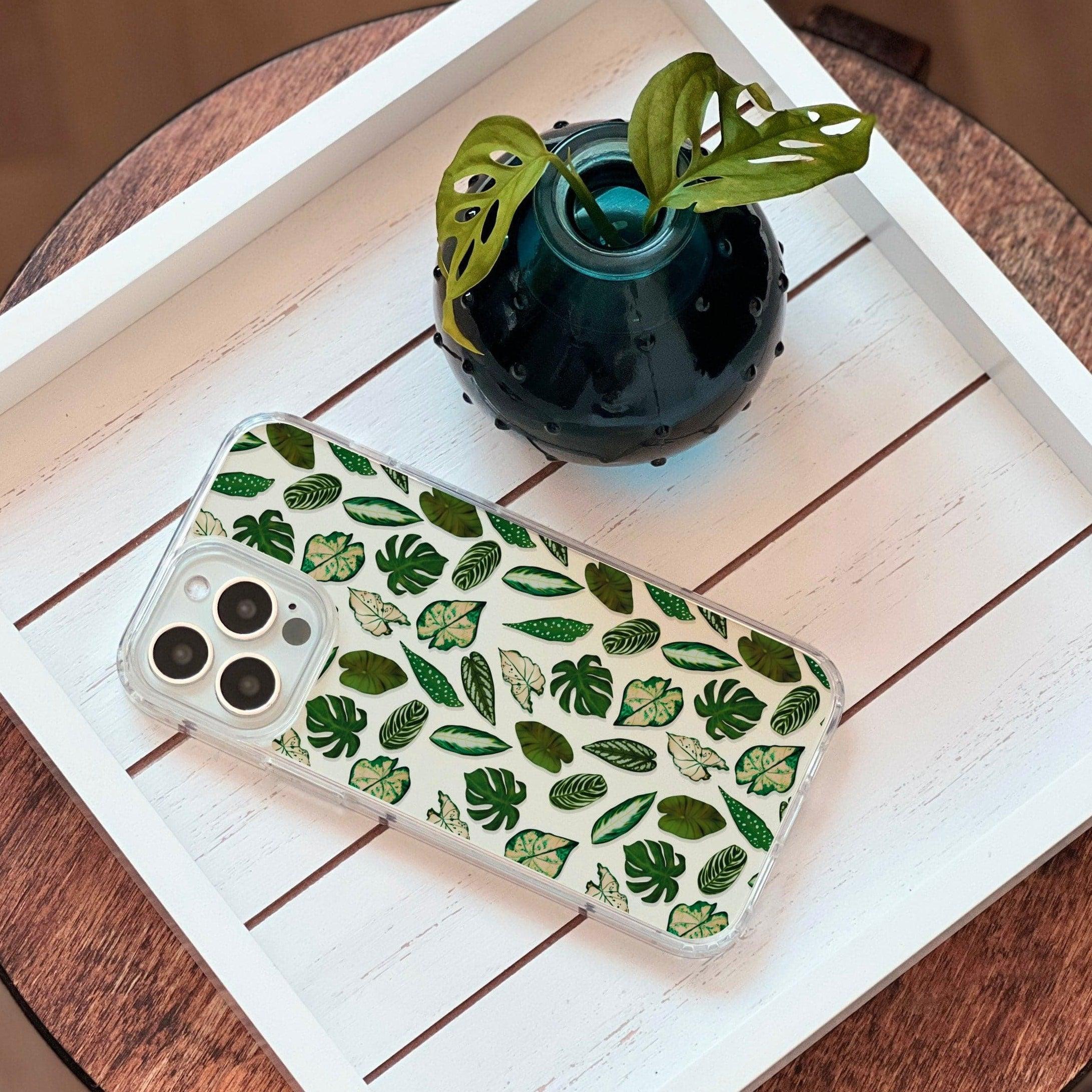 Tropical Leaves Clear Phone Case Tropical Leaves Clear Phone Case