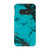 Galaxy S10e Satin (Semi-Matte) Turquoise Stone Print Tough Phone Case - The Urban Flair