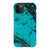 iPhone 11 Pro Max Satin (Semi-Matte) Turquoise Stone Print Tough Phone Case - The Urban Flair