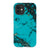 iPhone 12 Mini Satin (Semi-Matte) Turquoise Stone Print Tough Phone Case - The Urban Flair