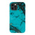 iPhone 12 Pro Satin (Semi-Matte) Turquoise Stone Print Tough Phone Case - The Urban Flair