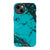 iPhone 13 Gloss (High Sheen) Turquoise Stone Print Tough Phone Case - The Urban Flair