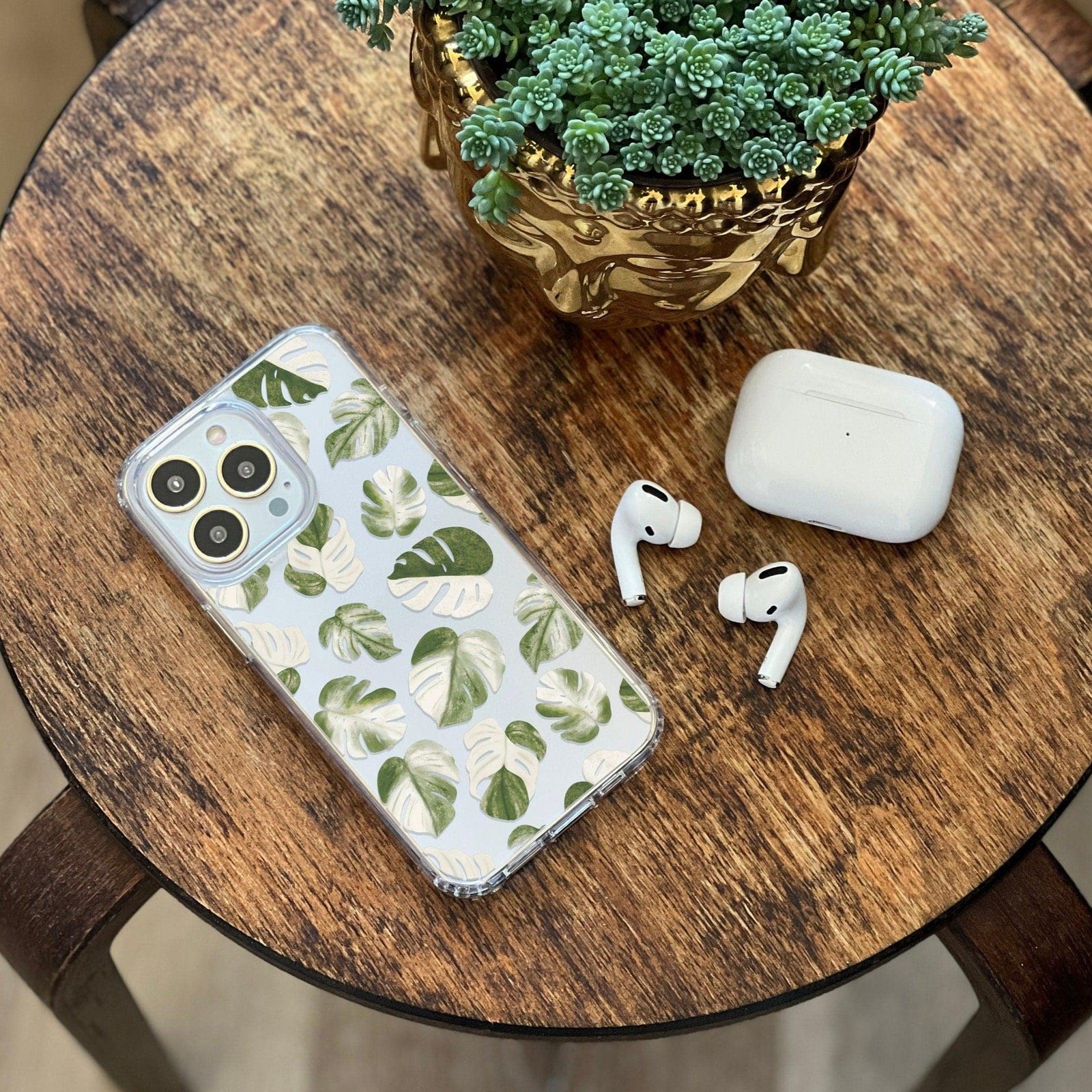 casetify monstera Variegated Monstera Albo Clear Case for Apple iPhone 15 (& more!)– The Urban Flair