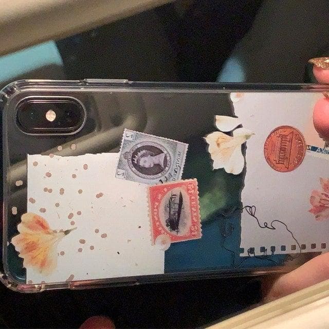 Vintage Aesthetic Scraps Clear Phone Case for Apple iPhone 14– The - Main Image