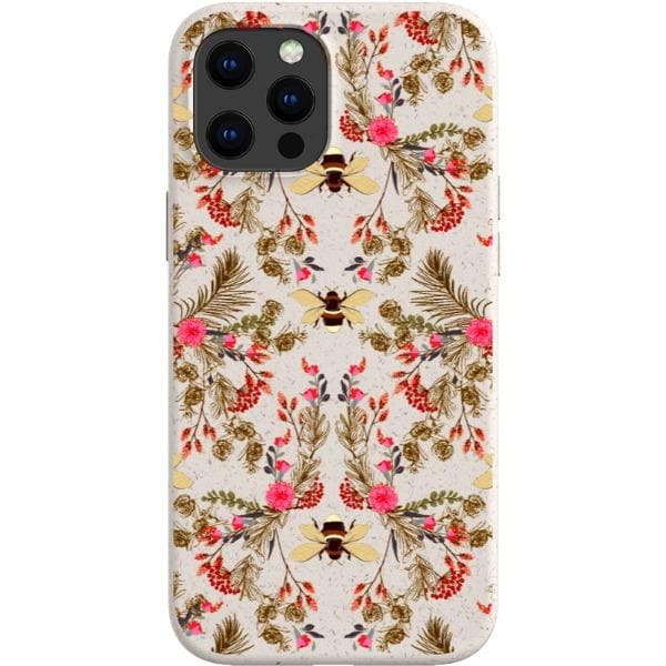 Vintage Bees Eco Biodegradable Phone Case for Apple iPhone 13 (& The Urban Flair Vintage Bees Eco Biodegradable Phone Case for Apple iPhone 13 (& The Urban Flair