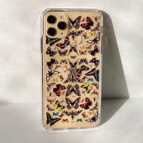 Vintage Butterfly Clear Phone Case iPhone 12 Pro Max by The Urban Flair (Feat)