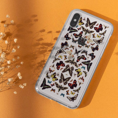 Vintage Butterfly Clear Phone Case iPhone 12 Pro Max by The Urban Flair (Feat)