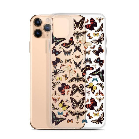 Vintage Butterfly Clear Phone Case iPhone 12 Pro Max by The Urban Flair (Feat)