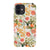 Vintage Floral Hummingbird Tough Phone Case iPhone 12 Gloss [High Sheen] exclusively offered by The Urban Flair