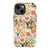 Vintage Floral Hummingbird Tough Phone Case iPhone 13 Mini Gloss [High Sheen] exclusively offered by The Urban Flair