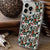 Vintage Peacocks Phone Case For iPhone 14 Plus 13 Pro Max Mini 12 XR 7 8 Clear Phone Cover With Retro Poppy Design Galaxy S22 Case Feat