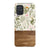 Vintage Wild Flower & Wood Print Tough Phone Case Galaxy A71 4G Gloss [High Sheen] exclusively offered by The Urban Flair