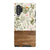 Vintage Wild Flower & Wood Print Tough Phone Case Galaxy Note 10 Plus Satin [Semi-Matte] exclusively offered by The Urban Flair