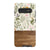 Vintage Wild Flower & Wood Print Tough Phone Case Galaxy S10 Plus Satin [Semi-Matte] exclusively offered by The Urban Flair