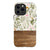 Vintage Wild Flower & Wood Print Tough Phone Case iPhone 13 Pro Max Gloss [High Sheen] exclusively offered by The Urban Flair