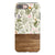 Vintage Wild Flower & Wood Print Tough Phone Case iPhone 7 Plus/8 Plus Gloss [High Sheen] exclusively offered by The Urban Flair