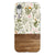 Vintage Wild Flower & Wood Print Tough Phone Case iPhone XR Gloss [High Sheen] exclusively offered by The Urban Flair