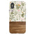 Vintage Wild Flower & Wood Print Tough Phone Case iPhone X/XS Satin [Semi-Matte] exclusively offered by The Urban Flair