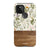 Vintage Wild Flower & Wood Print Tough Phone Case Pixel 5 5G Gloss [High Sheen] exclusively offered by The Urban Flair