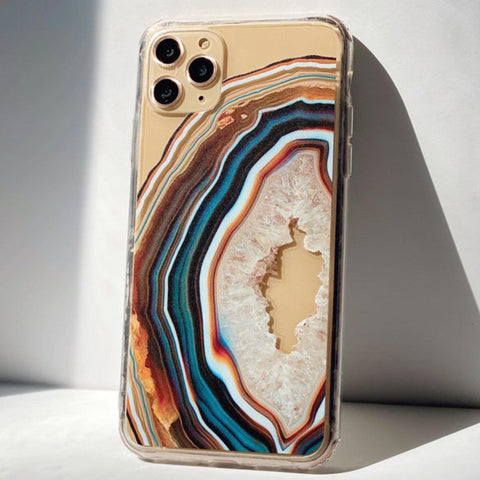 Warm Geode Clear Phone Case iPhone 12 Pro Max by The Urban Flair (Feat)