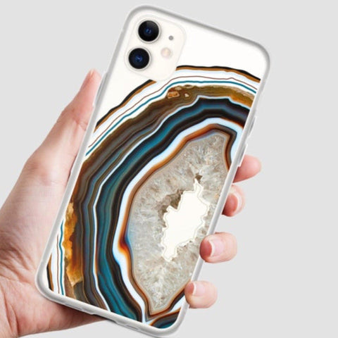 Warm Geode Clear Phone Case iPhone 12 Pro Max by The Urban Flair (Feat)