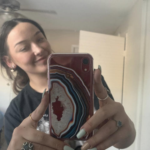 Warm Geode Clear Phone Case iPhone 12 Pro Max by The Urban Flair (Customer Feat)