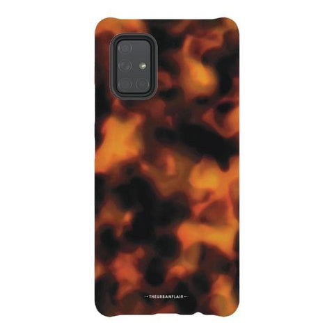 Galaxy A71 5G Gloss (High Sheen) Warm Tortoise Shell Print Tough Phone Case - The Urban Flair