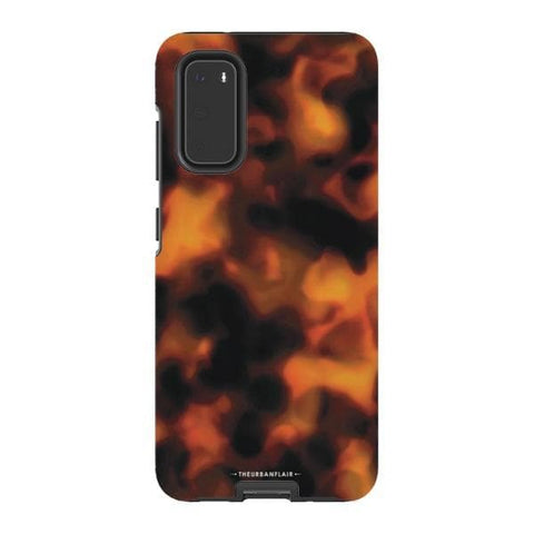 Galaxy S20 Gloss (High Sheen) Warm Tortoise Shell Print Tough Phone Case - The Urban Flair