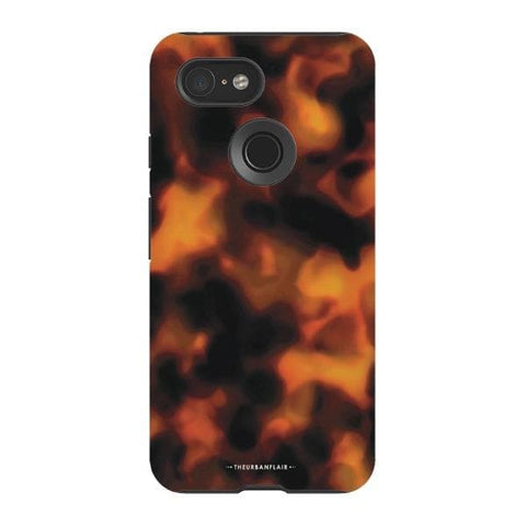 Pixel 3 Gloss (High Sheen) Warm Tortoise Shell Print Tough Phone Case - The Urban Flair