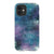 iPhone 12 Mini Satin (Semi-Matte) Watercolor Celestial Space Tough Phone Case - The Urban Flair