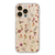 Watercolor Flowers Clear Phone Cases For New Gold iPhone 14 Pro
