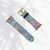 Shop The Watercolor Mystic Celestial Print Vegan Leather Apple Watch Band Exclusively at The Urban Flair - Trendy Faux/Vegan Leather iWatch Straps - Affordable Replacements Bands For Women