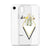White Geometric Wild Flower Clear Phone Case iPhone 12 Pro Max by The Urban Flair (Feat)