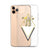 White Geometric Wild Flower Clear Phone Case iPhone 12 Pro Max by The Urban Flair (Feat)