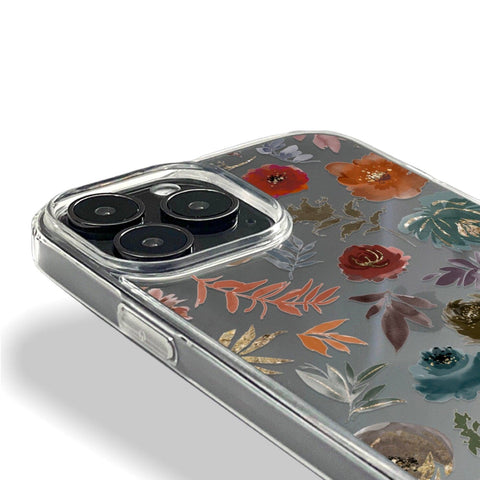 Winter Watercolor Wild Flowers Phone Case For iPhone 14 Plus 13 Pro Max 12 Mini XR 7 8 SE 2022 Aesthetic Moody Floral Design Feat