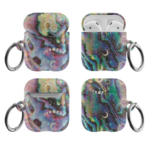 Original Satin (Semi-Matte) Zodiac Abalone Airpods Case - The Urban Flair
