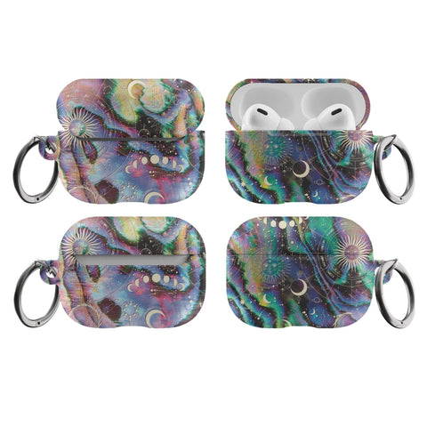 Pro Satin (Semi-Matte) Zodiac Abalone Airpods Case - The Urban Flair